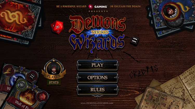 Demons vs. Wizards - Magic Card & Dice Game