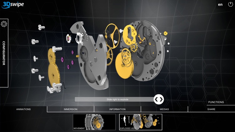 3Dswipe: the real-time 3D configurator