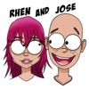 Rhen And Jose stickers by jmelendezartist