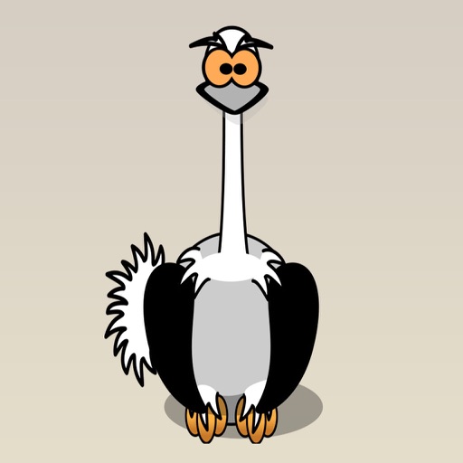 Ostrich Stickers : Stick Your Head in the Sand icon