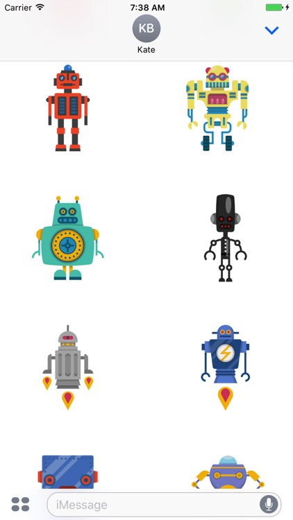 Robots - Cute Colorful Stickers screenshot-4
