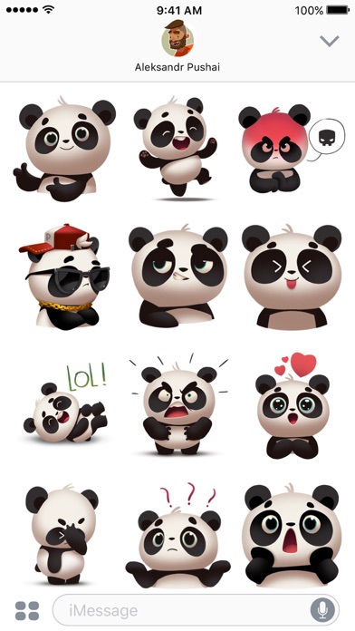 Panda! Stickers & Emoji screenshot 3