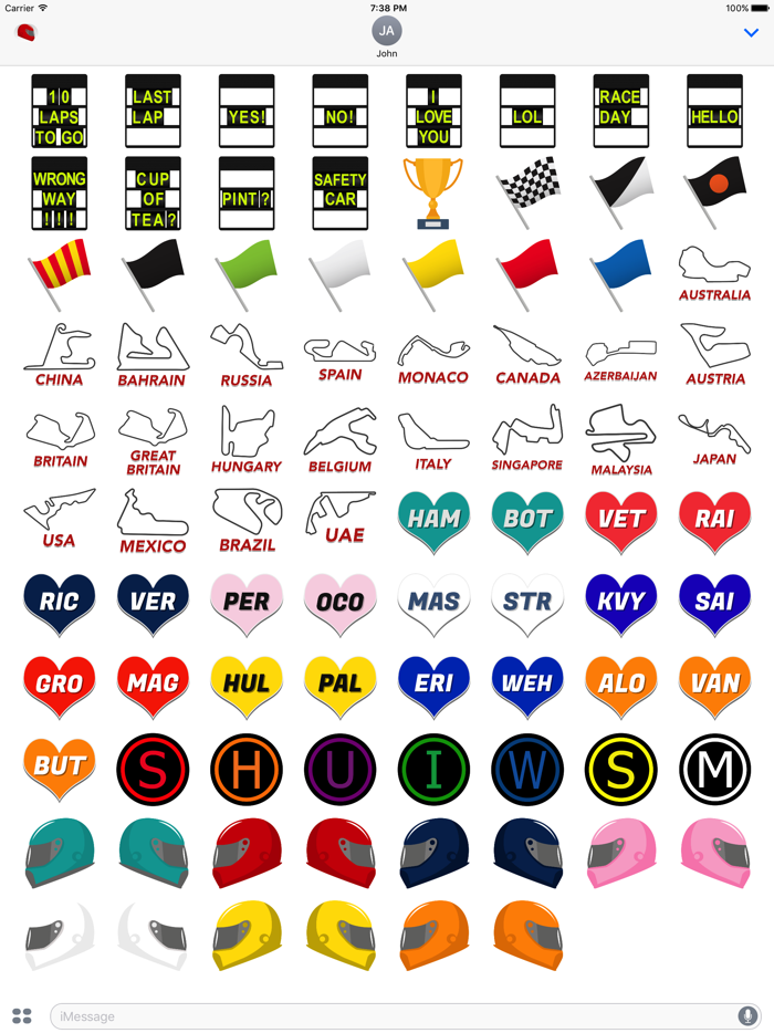 Formula GP Stickers