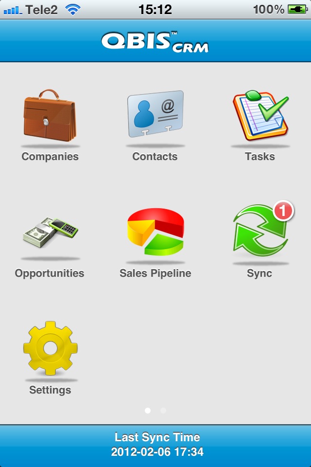 QBIS CRM screenshot 2