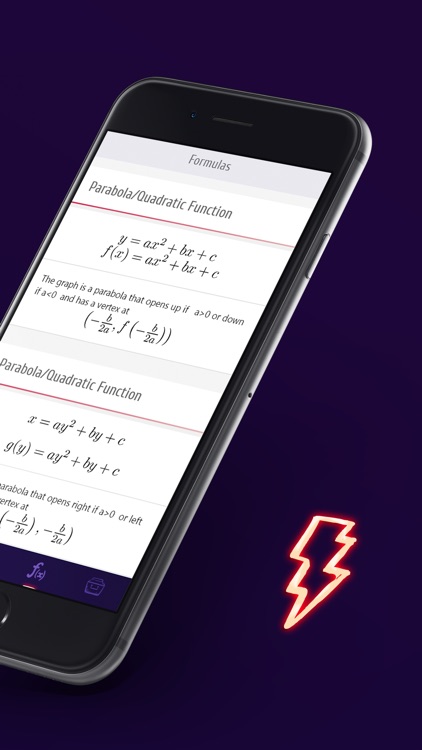 College Algebra — formulas