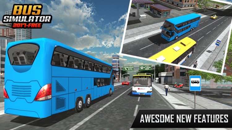 bus simulator 2017 - city coach bus driving 3d screenshot-3