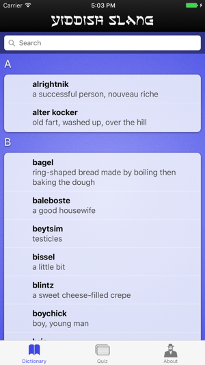 Yiddish Slang Dictionary and Quiz(圖1)-速報App