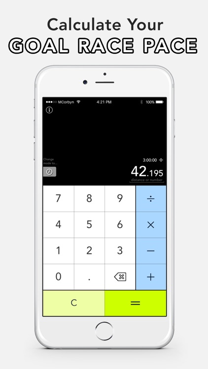Corbyn Running Calculator - A run time calculator screenshot-0