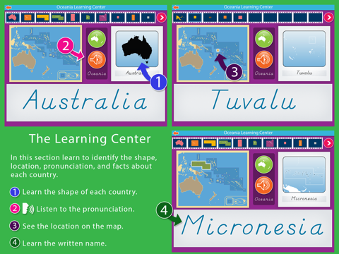 Oceania - Montessori Geography screenshot 2