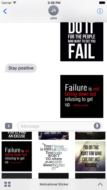 Motivational Sticker for iMessage