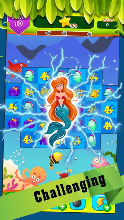 Mermaid party : Undersea adventure with match 3