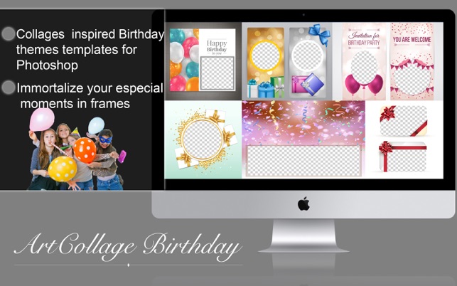 ArtCollage Birthday - Templates for Phot