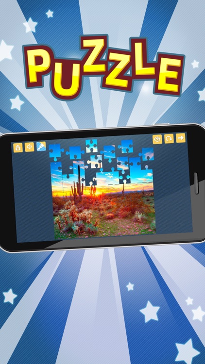 Desert Jigsaw Puzzles. Nature games for Adults