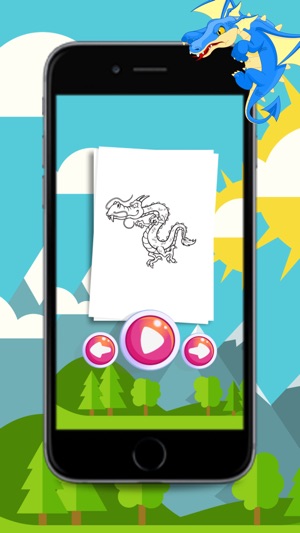 Dragons coloring books for kids(圖4)-速報App