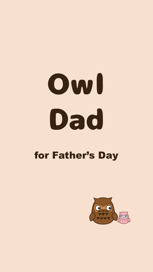 Owl Dad  for Father's day Kawaii emoji(圖1)-速報App