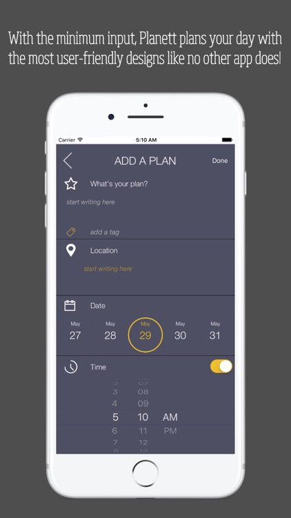 Planett: Simple daily & weekly todo list / planner