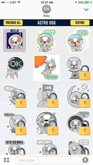 How to cancel & delete Astronaut Dog Stickers for iMessage from iphone & ipad 3