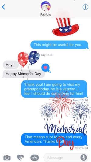 Independence Day - Patriots Stickers(圖4)-速報App