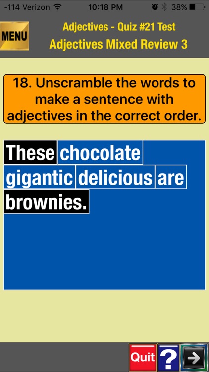 easyLearn Adjectives in English Grammar