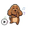 Animated Excited Dog Sticker