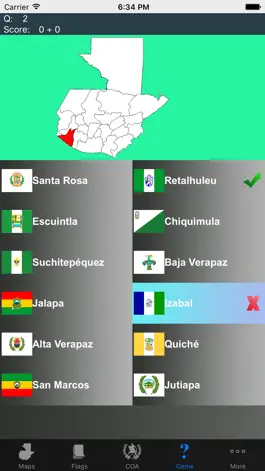 Game screenshot Guatemala Department Maps, Flags and Capitals apk