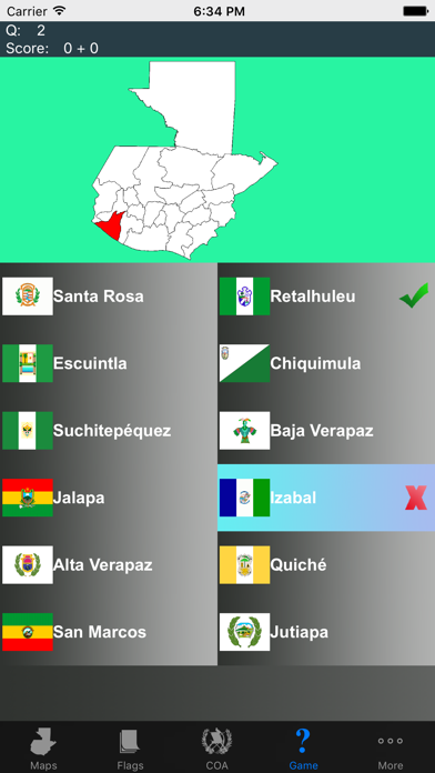 How to cancel & delete Guatemala Department Maps, Flags and Capitals from iphone & ipad 2
