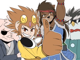 It's Zenkey and his friends
