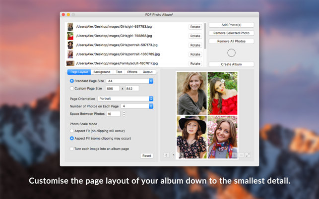 PDF Photo Album - Convert Images to PDF