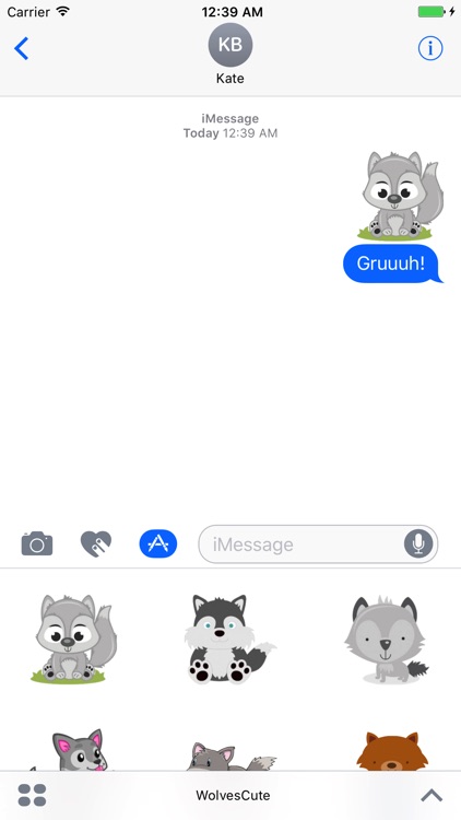 WolvesCute - Awesome Wolves Emoji And Stickers