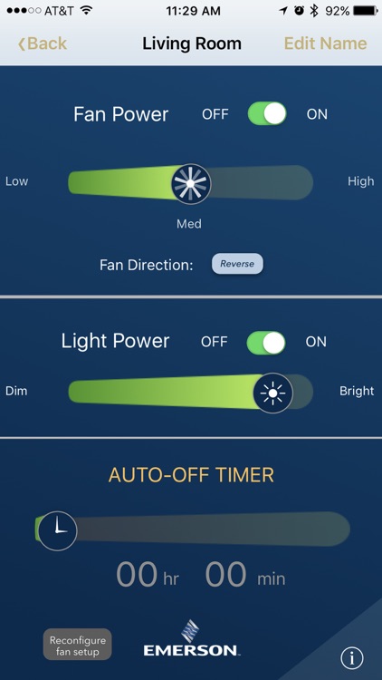 Emerson™ Ceiling Fans BLUETOOTH® Fan Control screenshot-3