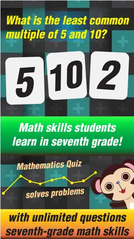 Game screenshot Monkey Math School 7th Grade Curriculum apk