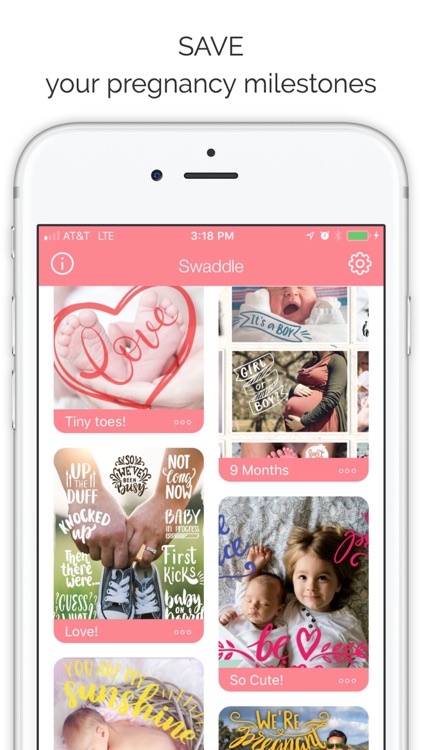 Swaddle - Baby Pics Pregnancy Stickers Moments App screenshot-3