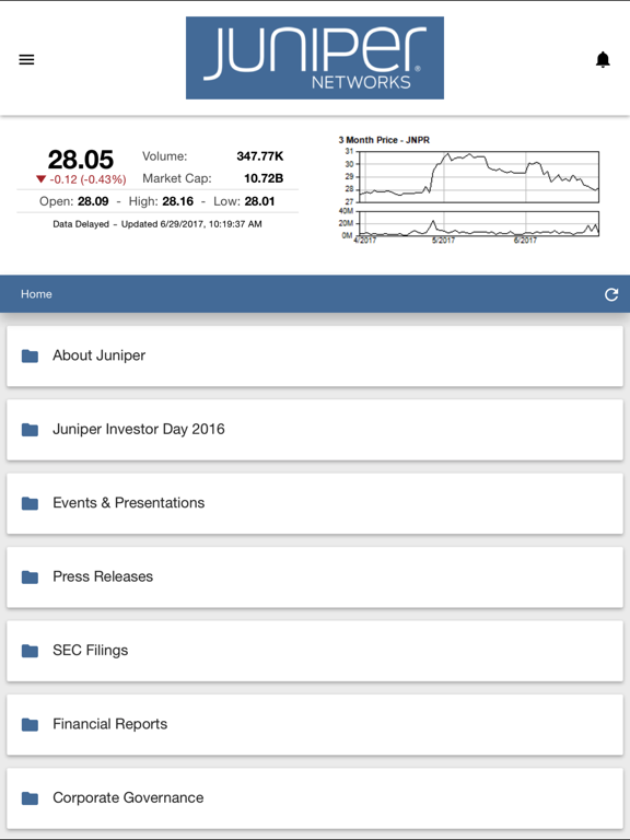 Juniper Networks Investor Appのおすすめ画像1