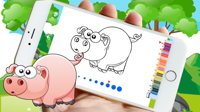 Animal Cute Coloring Page For Kids(圖2)-速報App