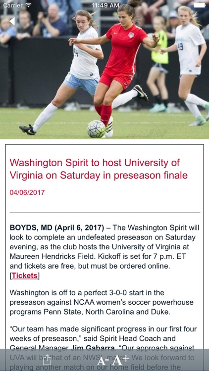 Washington Spirit screenshot-4