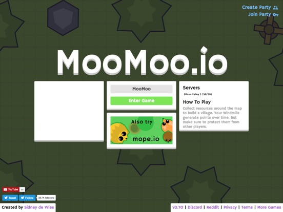 MooMoo.io Mobile на iPad