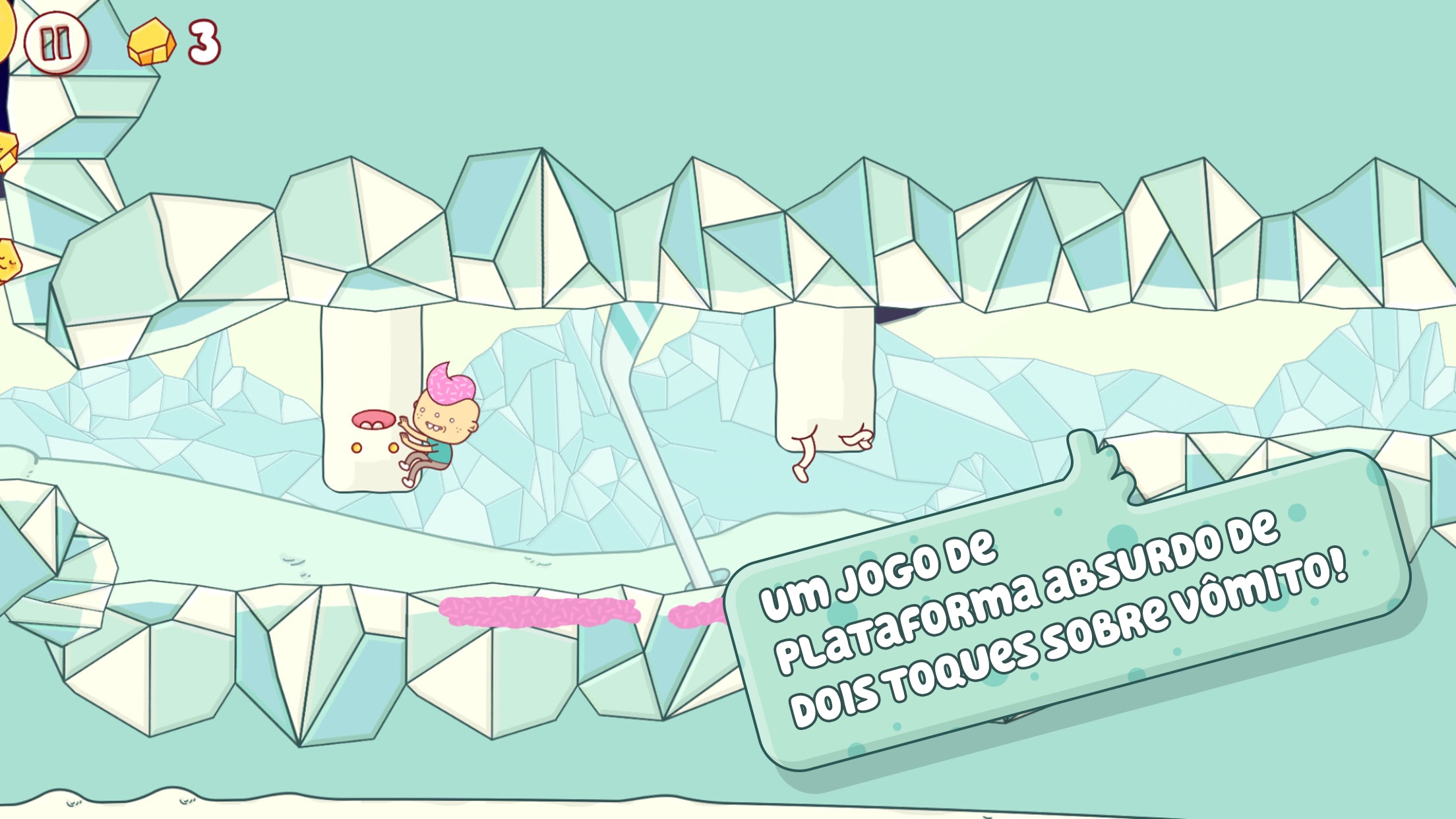Screenshot do app Eggggg - O vomitador de plataforma