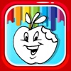 Fruit Painting Games Coloring Book Apples