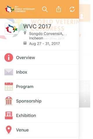 33rd World Veterinary Congress screenshot 3
