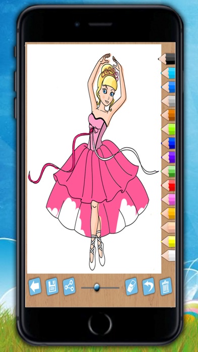 How to cancel & delete Paint and color princesses - Educational game from iphone & ipad 1