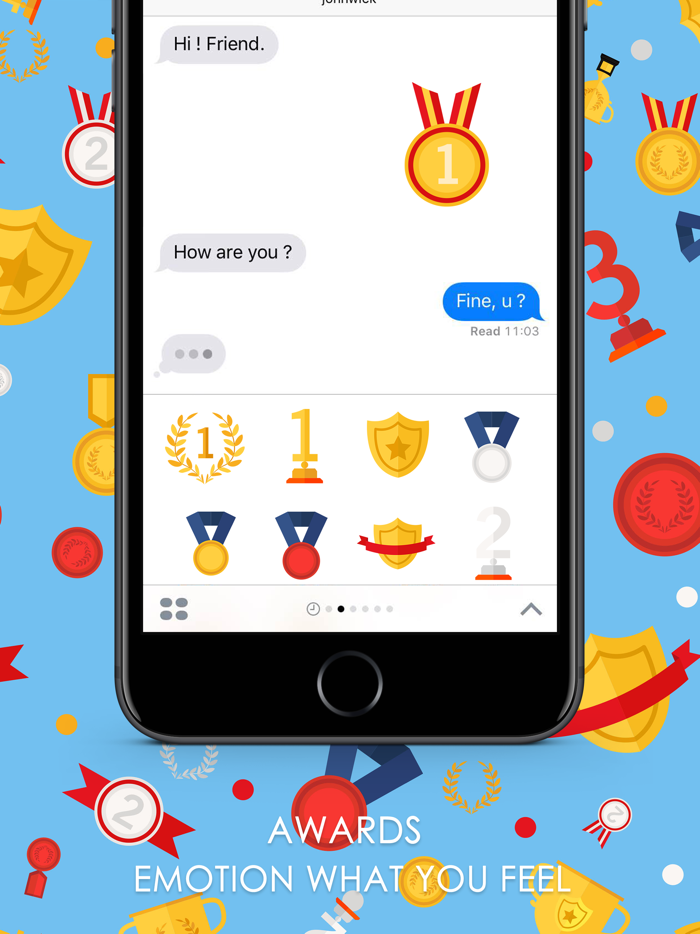 Awards Stickers for iMessage