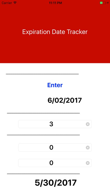 Expiration Date Tracker