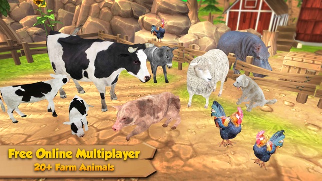 Farm Animal Family Online - Multiplayer Simulator(圖1)-速報App