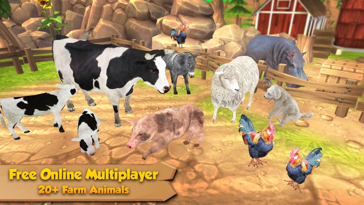 Farm Animal Family Online - Multiplayer Simulator screenshot-0