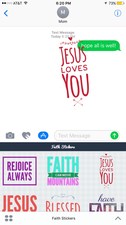 Faith and Christian Sticker Pack for iMessage