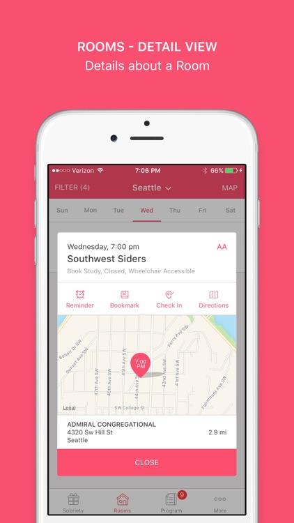 Pink Cloud: Alcoholics Anonymous Meeting Finder