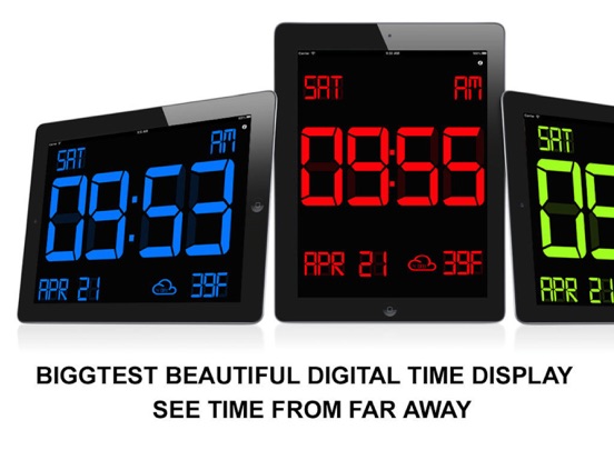 iDigital Big3 Alarm Clock - Largest Display Timeのおすすめ画像1