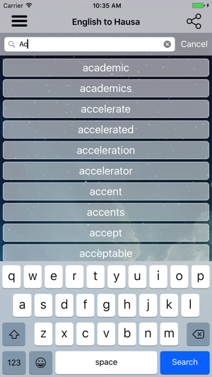 English To Hausa Dictionary and Translator(圖3)-速報App