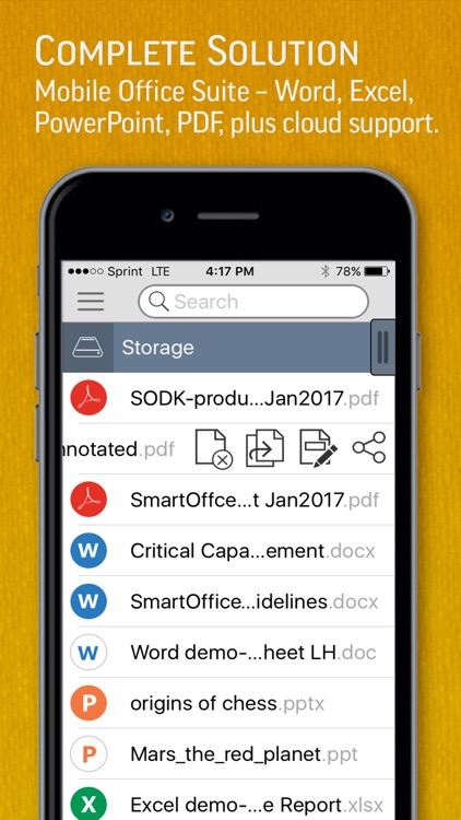 SmartOffice - View & Edit MS Office files & PDFs screenshot-0