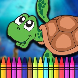 E-Book Ocean Coloring-Paint Aquatic Animals Pages